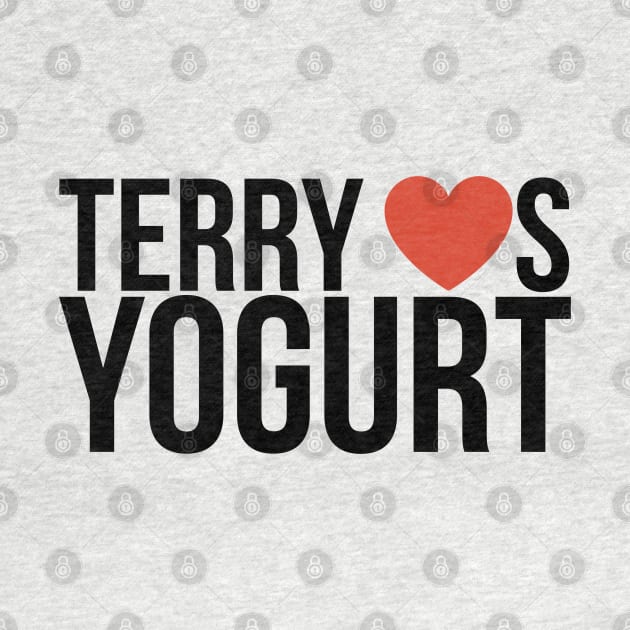 Terry Loves Yogurt (Black) by brendalee